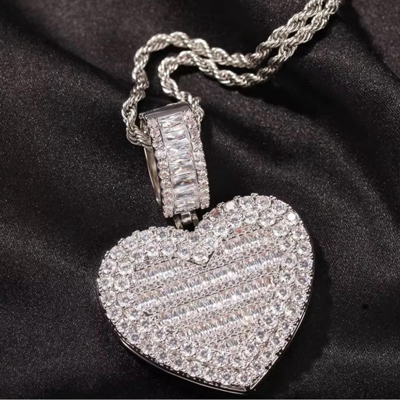 heart locket rope chain - Picture 1 of 1